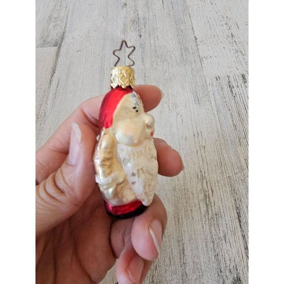 Inge glas Snow White dwarf Santa Glass ornament - Picture 5 of 9